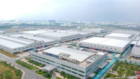 Dự án Nhà máy Samsung Việt Nam tại Khu Công nghệ cao TPHCM. Ảnh: HOÀNG HÙNG