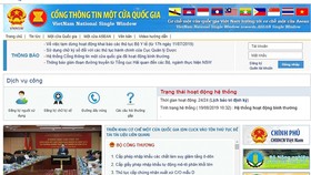 184 thủ tục hành chính tham gia Cơ chế một cửa quốc gia