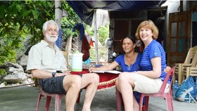 Foreign visitors at a homestay in Hoi An (Photo: Sggp)