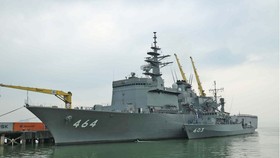Two ships of Japan Maritime Self-Defence Force (JMSDF), Bungo and Takashima