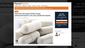 FDA khuyến cáo không dùng thuốc chữa sốt rét trong điều trị Covid-19