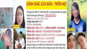 Ảnh minh họaVụ Một giáo viên vay tiền trên mạng, cả trường bị khủng bố đòi nợ xảy ra tại Cà Mau vào tháng 10-2019
