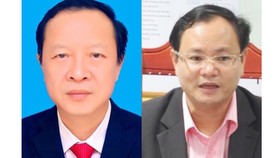 Ông Phạm Ngọc Thưởng (trái) và ông Lê Minh Ngân (phải)