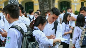 Thí sinh dự thi THPT năm 2019. Ảnh: QUANG PHÚC