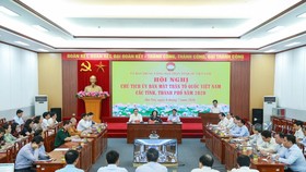 Hội nghị trực tuyến Chủ tịch Ủy ban MTTQ Việt Nam các tỉnh, thành phố năm 2020