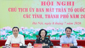 Hội nghị trực tuyến Chủ tịch Ủy ban MTTQ Việt Nam các tỉnh, thành phố năm 2020, ngày 8-7.