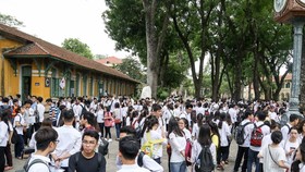 Thí sinh dự thi kỳ thi tốt nghiệp THPT 2019. Ảnh: QUANG PHÚC