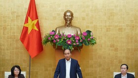 Hội đồng Thi đua - Khen thưởng Trung ương họp dưới sự chủ trì của Thủ tướng Nguyễn Xuân Phúc. Ảnh: QUANG PHÚC