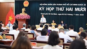Kỳ họp thứ 20, HĐND TPHCM khóa IX. Ảnh: VIỆT DŨNG