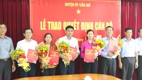 Trao các quyết định nhân sự chủ chốt tại huyện Cần Giờ