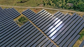 A solar energy project in Ninh Son District, southern Ninh Thuan Province which was put into operation last year VNA/VNS Photo