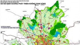 A planning map shows the location of a multifunctional complex with a logistics centre, container depot and a general port in Tay Ninh province (Photo: www.baogiaothong.vn)