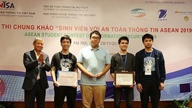 Winners of the 2019 ASEAN Student Contest on Information Security (Photo: sv-attt.vnisa.org.vn)
