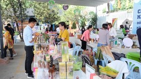 A fair introducing products of start-ups held in 2019 (Photo: VNA)