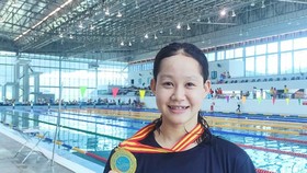 The 14-year old swimmer Vo Thi My Tien