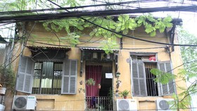 An old house in Au Trieu Street that has been repaired. — Photo baotintuc.vn