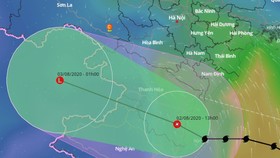 Tropical storm Sinlaku weakens in the mainland of Thanh Hoa Province