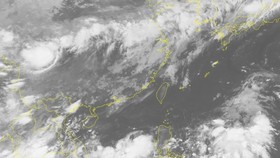 Satellite map for the low-pressure zone