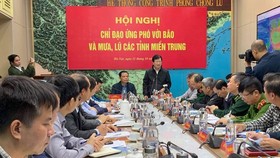 A meeting of the National Committee for Incident and Disaster Response and Search and Rescue about rescue operations as well as dealing with newly-formed storm Saudel