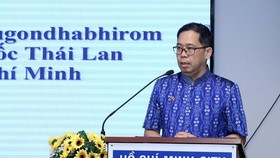 Consul General of Thailand to Ho Chi Minh City Apirat Sugondhabhirom at the meeting. (Photo: VOH)