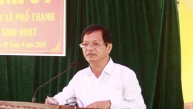 Đồng chí Lê Viết Chữ thôi giữ các chức vụ Bí thư Tỉnh ủy, Trưởng đoàn Đại biểu Quốc hội tỉnh Quảng Ngãi