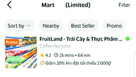 Thử nghiệm GrabMart ở TPHCM