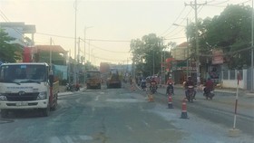 Công trình nâng cấp mở rộng đường Tô Ký đang vào giai đoạn nước rút