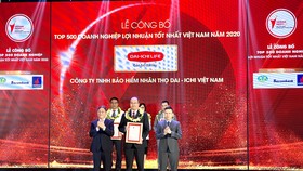 Dai-ichi Life Việt Nam đạt danh hiệu Top 500 Doanh nghiệp lợi nhuận tốt nhất Việt Nam năm 2020