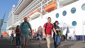 Visitors from MSC Splendida cruise ship in Thi Vai Port