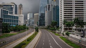 An empty street in Jakarta during COVID-19 (Source: Jakarta Globe)