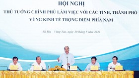 Prime Minister Nguyen Xuan Phuc speaks at the conference (Photo: VNA)