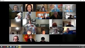 Participants in the online programme held by the Canada-Vietnam Friendship Association (Photo: VNA)