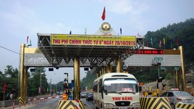 A highway toll station put out of service after backlash from locals