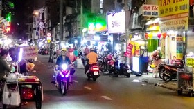 A nightly cuisine area on Nguyen Thuong Hien street (Photo: SGGP)