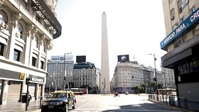 TP Buenos Aires, Argentina, vắng bóng người trong những ngày cách ly xã hội