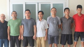Các đối tượng bị khởi tố trong vụ án. Ảnh Công an Hà Tĩnh