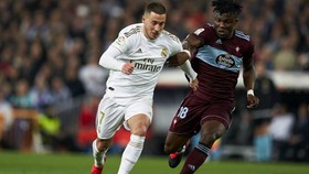 Eden Hazard chơi tốt ngày trở lại, nhưng Real Madrid vẫn xảy chân trên sân nhà. Ảnh: Getty Images