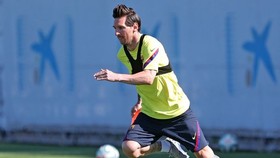 Lionel Messi cho thấy anh thật sự nóng lòng trở lại sau dịch bệnh. Ảnh: Getty Images