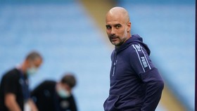 HLV Pep Guardiola khẳng định hài lòng với đội hình hiện tại. Ảnh: Getty Images