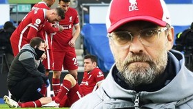 HLV Jurgen Klopp đang phải chứng kiến các ngôi sao “rơi rụng” vì chấn thương.