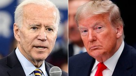 Hiện Tổng thống Donald Trump và ứng cử viên Joe Biden đang bám đuổi quyết liệt trước cuộc đua vào Nhà Trắng. Ảnh: CNN
