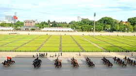 Đoàn kỵ binh trên thao trường