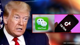 Mỹ chuẩn bị 'ra tay' với Tik Tok, WeChat và loạt công ty Trung Quốc. (Nguồn: AP)