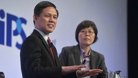 Bộ trưởng Thương mại và Công nghiệp Singapore Chan Chun Sing Ảnh: KUA CHEE SIONG