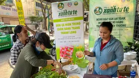 At the the Green and Safe Food Fair.