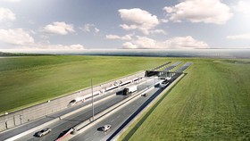 Caption: Hình ảnh mô phỏng đường hầm vượt biển Fehmarnbelt sau khi hoàn thành. Nguồn ảnh: Fehmarn A/S
