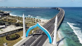 Cầu vượt biển Sinamale, biểu tượng của mối quan hệ Trung Quốc-Maldives. Nguồn ảnh: chinadaily.com.cn