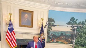 TT Trump trong cuộc họp báo hôm thứ Năm 26/11.