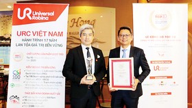 URC Việt Nam được vinh danh trong Tốp 10 công ty đồ uống uy tín nhất Việt Nam năm 2020
