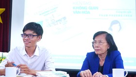 Bà Phạm Phương Thảo tại buổi ra mắt sách Cùng kiến tạo không gian văn hóa